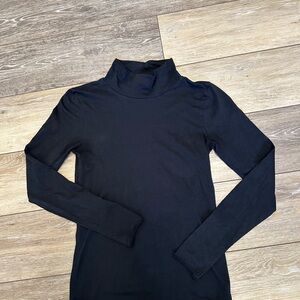 Anthropologie Turtle Neck Black Long Sleeve Shirt